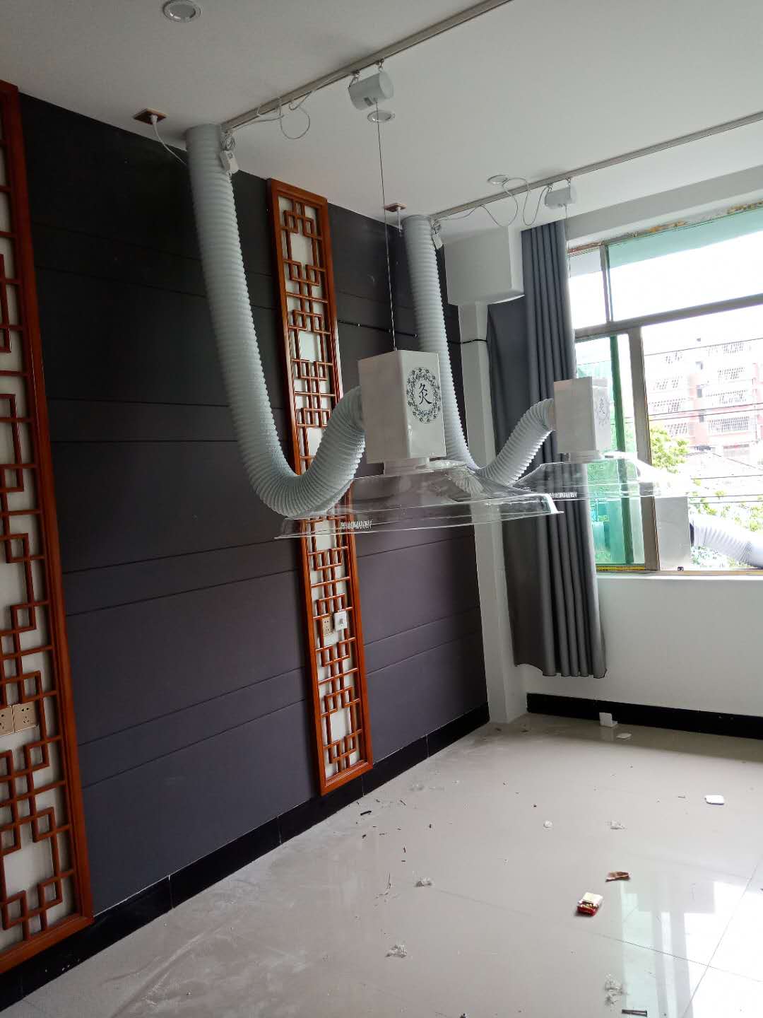 江西中醫(yī)院(華仔)艾灸排煙系統(tǒng)安裝