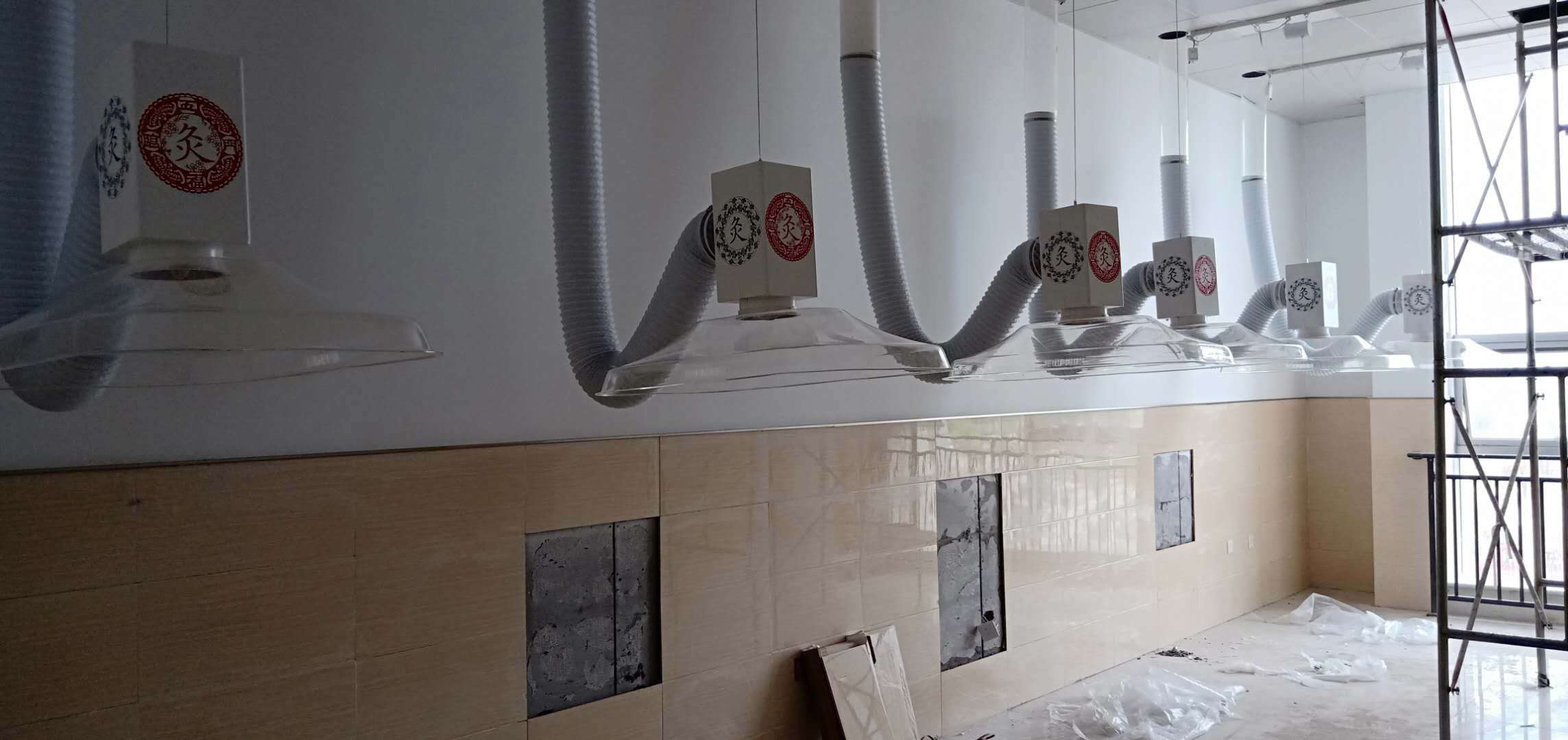 重慶中醫(yī)館(華仔)艾灸排煙系統(tǒng)安裝